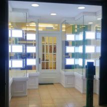 A3 doppelseitige LED-Fensteranzeigen, leichte Tasche, beleuchtete Fensteranzeige für Immobilienmakler, Eigenschaften (1 Rahmen/Säule)