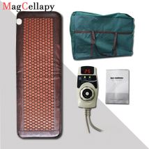 Tappetino da massaggio in pietra di germanio di giada riscaldata elettrica tress Natural Jade bed pietre di tormalina tappetino riscaldante a infrarossi per divano