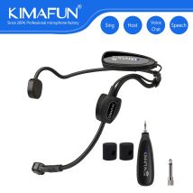KIMAFUN Drahtloses Headset-Mikrofonsystem zum Singen von Sprachgitarristen, Tastaturspieler,