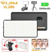 VIJIM Ulanzi VL200 Led Video Light With Soft Diffuser 360°Ball Head 5000mAh 2500-9000k Fill Panel