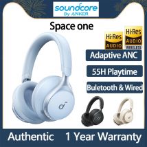 Original Anker Soundcore Space One Wireless Bluetooth Headphone ANC Nosie Cancelling 55H Play Time
