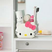 Sanrio Hello Kitty Bathroom Table Organizer Wall Shelf Cute Kt Cat Home Storage Rack Hanging