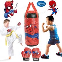 Disney Spidermans Kids Anime Punch Sandbag Durable Boxing Heavy Punch Bag Gloves Fitness Kick Fight