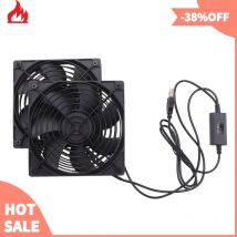 120Mm 5V USB Powered PC Router Fans With Speed Controller High Airflow Cooling Fan For Router Modem