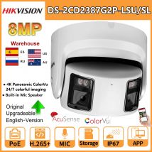 Hikvision 8MP Panoramic ColorVu Turret IP Camera DS-2CD2387G2P-LSU/SL 4K Security Double Lens Color