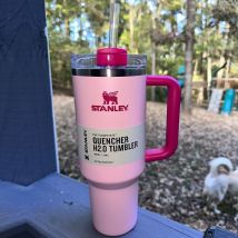Stanley Quencher H2.0 FlowState Tumbler 40oz Insulated Thermal Coffee Cup with Handle Straw Lid