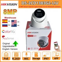 Hikvision 8MP IP Camera DS-2CD1383G2-LIU Built-in Mic Dual-Light 4K Smart Hybrid Light With ColorVu
