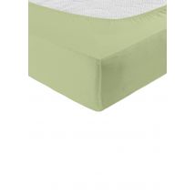 Drap-housse en jersey extensible - sauge - Gr. 140-160 x 200-220 cm de Goldner Fashion