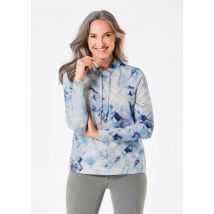 Sweat-shirt ottoman à imprimé intégral - bleu / à motifs - Gr. 25 de Goldner Fashion