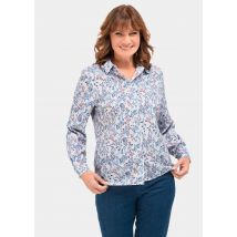 Chemisier imprimé fluide - blanc / à motifs - Gr. 48 de Goldner Fashion