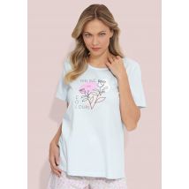 Shorty und Pyjama im Doppelpack - hellblau / rosé - Gr. 22/23 von Goldner Fashion