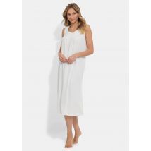 Längeres Nachthemd mit Rüschen - cremeweiß - Gr. 22 von Goldner Fashion