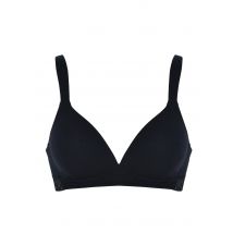 Soutien-gorge en coton sans armatures - noir - Gr. 100 A de Goldner Fashion