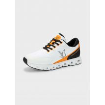 Sneaker zum Schnüren - weiß / orange - Gr. 39 von Goldner Fashion