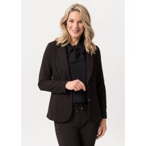 Jerseybleiseri strukturoitua kangasta taskuilla - musta - Gr. 38 - Goldner Fashion