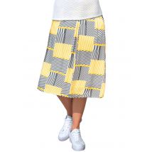Jupe imprimée - jaune / gris / à motifs - Gr. 21 de Goldner Fashion