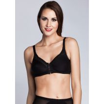 Soutien-gorge en coton avec fermeture à l'avant - noir - Gr. 95 C de Goldner Fashion