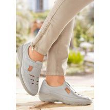 Mocassins à scratch réglable - gris pierre - Gr. 38 de Goldner Fashion