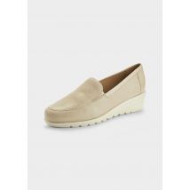 Mocassins en cuir souple - beige - Gr. 38 de Goldner Fashion