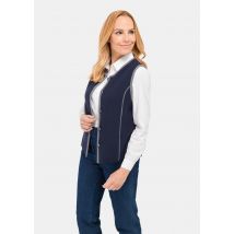 Gilet en laine vierge mérinos - marine / gris - Gr. 20 de Goldner Fashion