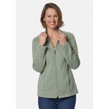 Veste en tricot polaire - vert gris / chiné - Gr. 42 de Goldner Fashion