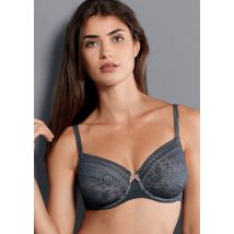 Bügel-BH mit Spitze - anthrazit - Gr. 100 B von Goldner Fashion
