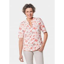T-shirt imprimé - blanc / orange / à motifs - Gr. 50 de Goldner Fashion