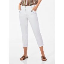 Pantalon chino toucher peau de pêche - blanc - Gr. 24 de Goldner Fashion