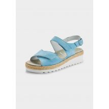 Sandales en cuir - bleu clair - Gr. 41 de Goldner Fashion