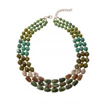 Collier de perles - émeraude / vert - Gr. Taille standard de Goldner Fashion