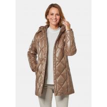 Veste longue matelassée doublée - camel - Gr. 26 de Goldner Fashion