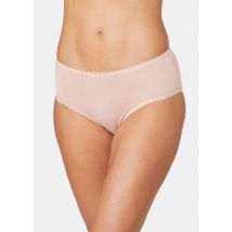 Baumwoll-Taillenslip mit Elasthan im 2er-Pack - champagner - Gr. S von Goldner Fashion