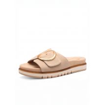 Mules avec lanières velcro réglables - beige - Gr. 39 de Goldner Fashion