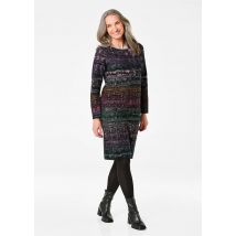 Robe en tricot avec motif jacquard - multicolore - Gr. 20 de Goldner Fashion