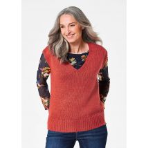Pullunder mit V-Ausschnitt - rouge - Gr. 25 de Goldner Fashion