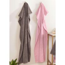 Série de linge en tissu éponge - taupe - Gr. 50 x 100 cm de Goldner Fashion