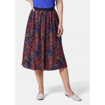 Ausbrenner-Rock - schwarz / koralle / gemustert - Gr. 23 von Goldner Fashion