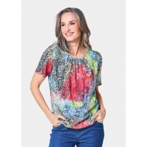 Beau chemisier imprimé - rouge / à pois - Gr. 20 de Goldner Fashion