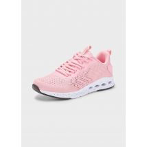 Sneakers van mesh met traagschuim - rosé - Gr. 41 van Goldner Fashion