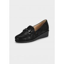 Slipper mit modischer Verzierung - schwarz - Gr. 41 von Goldner Fashion