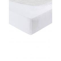 Drap-housse en jersey extensible - blanc - Gr. 140-160 x 200-220 cm de Goldner Fashion