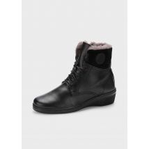 Winterstiefel mit Lammfell - schwarz - Gr. 37 von Goldner Fashion