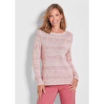 Pullover in Multicolor-Strick - pink / gemustert - Gr. 20 von Goldner Fashion