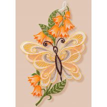 Décor de fenêtre Papillon - pêche - Gr. Taille standard de Goldner Fashion