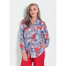 Chemisier - rouge / bleu / à motifs - Gr. 42 de Goldner Fashion