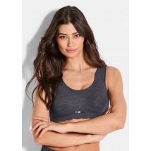 Bralette van bloemenkant - antraciet - Gr. M van Goldner Fashion