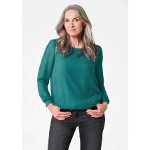 Chemisier en mousseline légère - vert foncé - Gr. 20 de Goldner Fashion