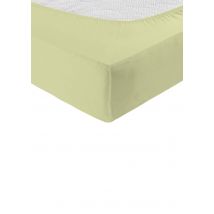 Drap-housse en jersey extensible - sauge - Gr. 140-160 x 200-220 cm de Goldner Fashion