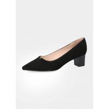 Pumps aus echtem Veloursleder - schwarz - Gr. 4,5 von Goldner Fashion