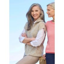 Gilet en tricot - taupe - Gr. 22 de Goldner Fashion